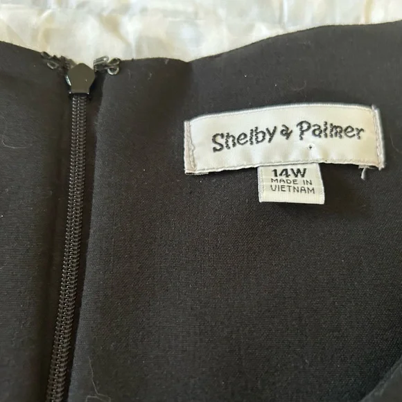 SHELBY AND PALMER Black dress, size 14 - Picture 3 of 11